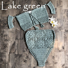 Load image into Gallery viewer, Crochet High Swimwear
