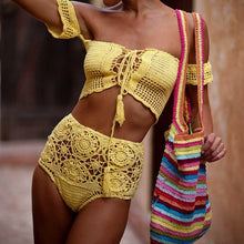 Load image into Gallery viewer, Crochet High Swimwear
