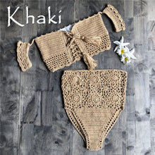 Load image into Gallery viewer, Crochet High Swimwear
